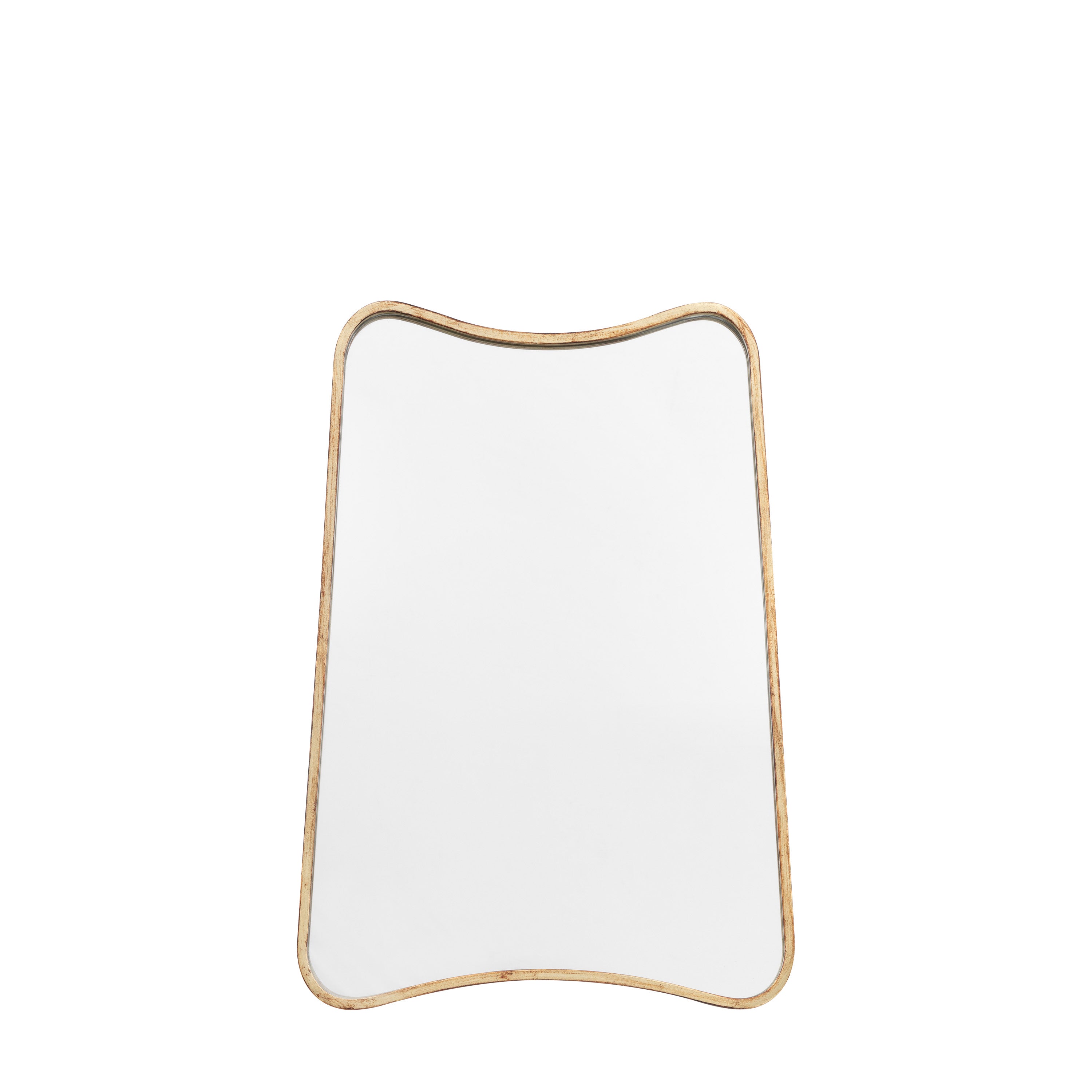 Stella Curves Rustic Gold Wall Mirror